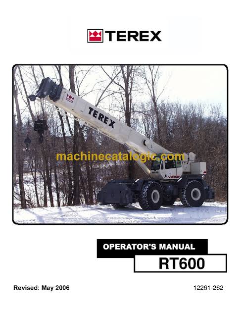 Terex RT 600 Rough Terrain Crane