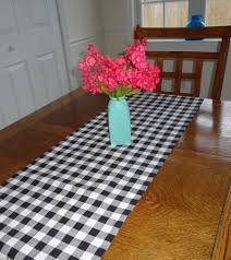 Black And White Checkered Table Runner Black White Checkered Table Runner Tablecloth Black Plaid Table Runners Table Cloth Black And White