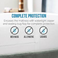 Lucid Bed Bug Proof Mattress Protector Encasement Mattress Protector Bed Bugs Pillow Protectors