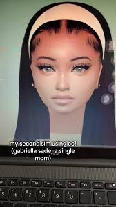 gabriella sade! #sims4 #fyp #viral #simstok #singlemom #sims4cc