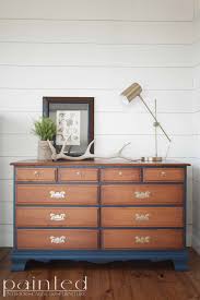 Empire dresser makeover from confessions of a serial diyer. Two Tone Dresser And Chest Painted By Kayla Payne