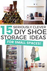15 Clever Diy Shoe Storage Solutions For Small Spaces Diy Shoe Storage Shoe Storage Small Space Diy Storage
