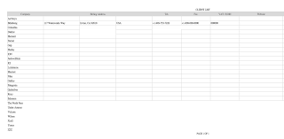 When making large purchases for items like inventory, supplies, or equipment it may be necessary to do so on credit, which could result in multiple monthly payments made to different vendors or suppliers, due on different dates. 50 Free Customer List Templates Excel Word á… Templatelab