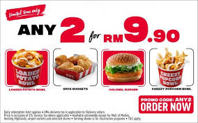 Kfc malaysia is the place to be to enjoy finger lickin' good chicken for you and the whole family. Kfc Any 2 For Rm9 90 Promotion In 2021 Kfc Food Kfc Delivery