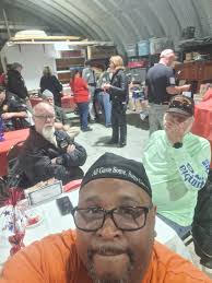 Bikes leaving The Gap VFW for the poker run