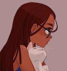 Black And Pink Hair Cartoon Galoupop Girls Cartoon Art Cartoon Art Styles Black Girl Art