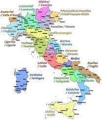 Alle länder auf der karte. Italien Weinanbaugebiete Weinregionen