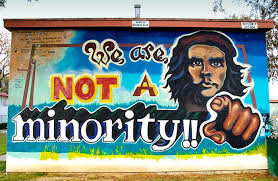 We Are Not A Minority Street Art Chicano Art Protest Art