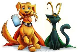 Thorpup And Lokitty By Boo21190 Funny Art Loki Loki Thor