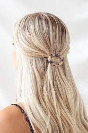 Finish It Off Beige Tortoise Hair Clip Hairdo For Long Hair Hair Styles Clip Hairstyles
