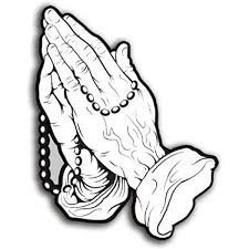Vector flat illustration isolated on a white background. Amazon Com Praying Hands With Rosary Shaped Sticker Christian Catholic Prayer Jesus Kitchen Dining