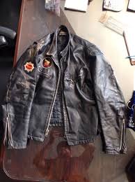 Vintage Leather Motorcycle Biker Jacket By Thriftcityfurniture Repin Like Please Check Out Noelito Flo Jackets Men Fashion Leather Jacket Leather Jacket Men