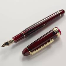 Platinum Century Bourgogne Fountain Pen 3776 14k Gold Extra Fine Pen Fountain Pen Stationery Craft