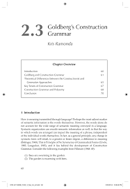 944 likes · 34 talking about this. Pdf Goldberg S Construction Grammar