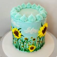 Perfect for your summer or fall cakes, buttercream sunflowers are super. Metdaan Cakes Sunflower Cake Facebook