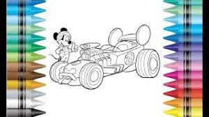 Mickey and the roadster racers clip art disney clip art. Disney Mickey And The Roadster Racers Coloring Pages Drawing For Kids And Children Matrr Youtube