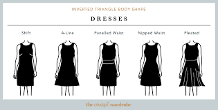Inverted Triangle Body Shape Dresses The Concept Wardrobe In 2020 Triangle Body Shape Inverted Triangle Body Triangle Body Shape Outfits
