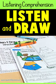 Listening Comprehension Activities For Kids Listen And Draw Are Fun Activities Listening Activities For Kids Listening Comprehension Comprehension Activities
