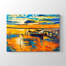 Genellikle alanda kullanılan mobilyalardan sonra ilgiyi ilk çeken, duvarlarda yer alan tablolar olmaktadır. Eski Iskele Yagliboya Tablo Halistores Com