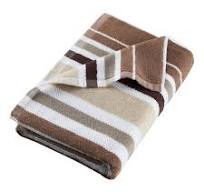 Mainstays Performance Striped Textured 30" x 62" Bath Sheet, Multiple Colors