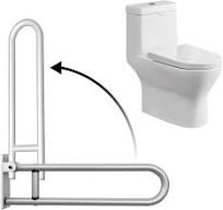 Amazon.com: 28 Inch Toilet Grab Bar Flip Up Aluminum ...
