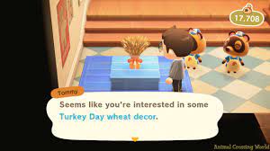 Thanksgiving Turkey Day Set Furniture Diy Crafting Recipes In Animal Crossing New Horizons Acnh Guides Animal Crossing World
