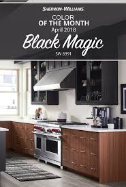 Pick Up That Paint Brush And Add Some Dark And Daring Drama With Black Magic Sw 6991 This Shade Sherwin Williams Paint Colors Inside Decor Kitchen Door Paint