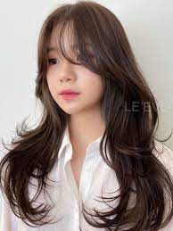 35 Korean Curtain Bangs Styles That Look Good On Everyone In 2021 Haircuts Straight Hair Long Hair With Bangs Korean Long Hair