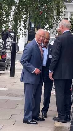 King Charles steps out in London as royal watchers speculate about potential family reunions, AI generated