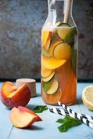 Sparkling Peach Cucumber Lemonade Recipe Cucumber Lemonade Peach Lemonade Summer Drinks