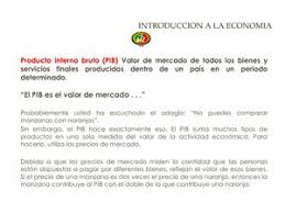 El pib nominal es el valor, a precios de mercado, de la producción de bienes y servicios finales producidos en un país durante ejemplo: Calameo Introduccion A La Macroeconomia