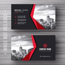 Black And Red Business Cards Template Black And Red Business Card Business Card Design Black Red Business Cards Business Card Fonts