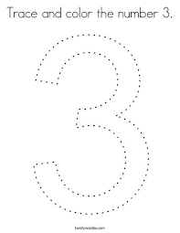 Trace And Color The Number 3 Coloring Page Twisty Noodle Bible Activities For Kids Numbers Preschool Coloring Pages