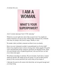 My respect for you is through the roof. A Woman Like You By Evey Issuu