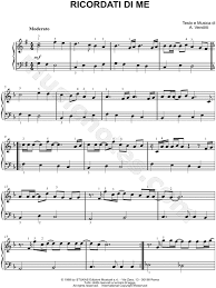Se l'amore e' amore, 2000. Antonello Venditti Ricordati Di Me Sheet Music Easy Piano Piano Solo In G Major Download Print Sku Mn0165101