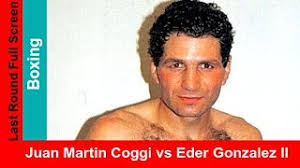 Juan Martin Coggi vs Eder Gonzalez II, Widescreen Full Fight & Technical  Knockout,Boxing Title Match