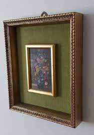 Vintage Ornate Shadow Box Canvas Frame Hollywood Regency Wood Etsy Frame Picture Frames Canvas Frame
