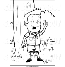 Requirements 1d, 1f and 1g are the focus of these worksheets. Clipart Of A Black And White Smart Cub Scout Boy In The Woods By Cory Thoman 162