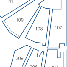 Reed Arena Interactive Basketball Seating Chart Section 109