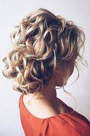 Wedding Updos For Short Hair Volume Curly Low Bun Lena Bogucharskaya Via Instagram Short Hair Updo Short Hair Volume Curly Hair Styles Naturally