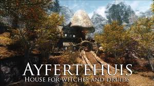 Tes V Skyrim Mods House For Witches And Druids Ayfertehuis Skyrim Mods Skyrim House Mods Skyrim