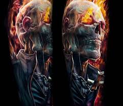 Home 3d tattoo blue eyes ghost skull tattoo. Ghost Rider Tattoo By Alexander Kolbasov Post 24155 Ghost Rider Tattoo Ghost Rider Harley Tattoos