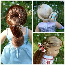 Just brush your hair up into a ponytail, divide it into equal strands hairstyles for men with long hair have plenty of forms and variations. Cute And Easy Hairstyles For American Girl Dolls Stylesummer