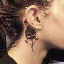 Flower neck tattoo design idea for women. 145 Neck Tattoos That Will Make A Statement