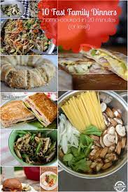 Fast Family Dinners Done In 20 Minutes Fast Family Dinners Cooking Recipes Family Dinner