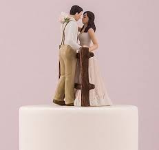 Rustic Couple Porcelain Figurine Wedding Cake Topper Bride And Groom Cake Toppers Rustic Wedding Cake Toppers Country Wedding Cakes