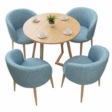 Low Price 4 Seaters Coffee Solid Wood Round Dining Table And Chairs For Dining Room View Table And Chairs Xinyu Product Details From Foshan Xin Yu Furniture C In 2020 Round
