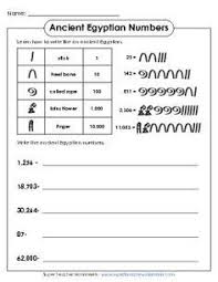 Place Value Worksheets Egyptian Number System Like Roman And