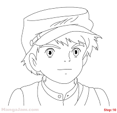 How to Draw Pazu from Laputa - MANGA-JAM.com
