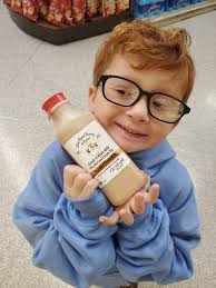 New item alert! Root beer flavored milk! Harry loves DoeEyed Dairy and Farm  milk so you know he had to try this! He says it taste like a root beer  float!